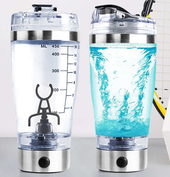 USB Electric Shaker Bottle – Protein & Coffee Mixer Cup