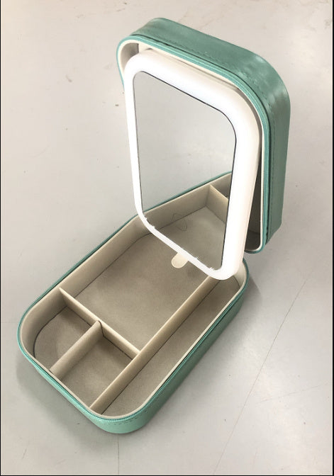 LED Makeup Storage Box – Portable Vanity Organizer