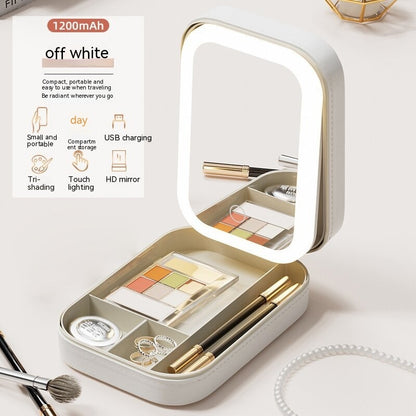 LED Makeup Storage Box – Portable Vanity Organizer