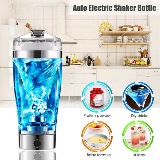 USB Electric Shaker Bottle – Protein & Coffee Mixer Cup