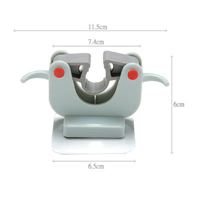 No-Drill Mop Holder – Wall-Mounted Broom Clip