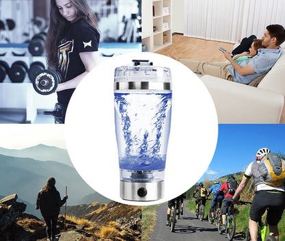 USB Electric Shaker Bottle – Protein & Coffee Mixer Cup